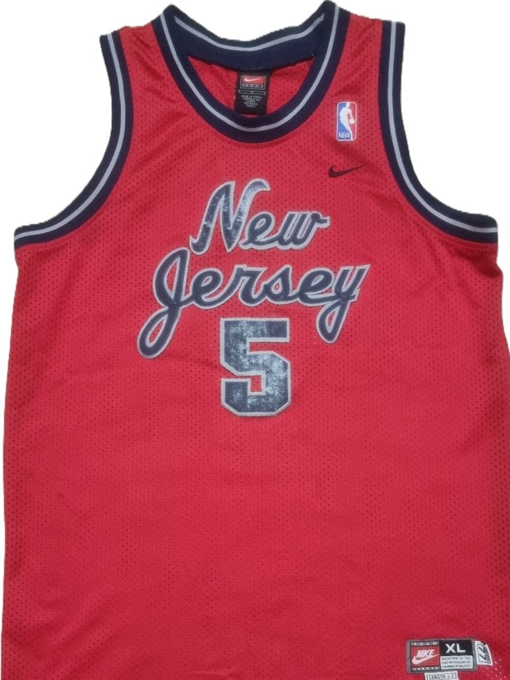 Nike Jason Kidd New Jersey Nets Jersey Vintage Y2K XL
